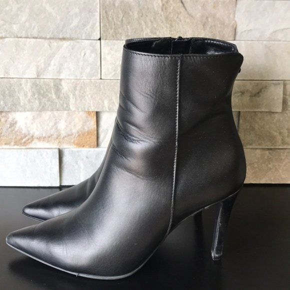 SFW Pointed Leather Boots - Picture 2 of 9